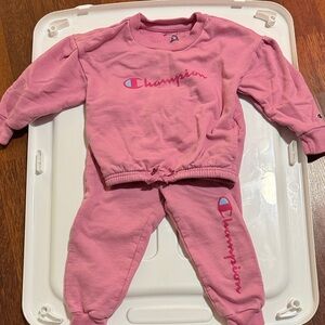 Champion pink two-piece set 18M
